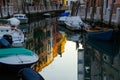 The canal in Venice. Sky reflection in water. Royalty Free Stock Photo