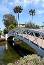 Bridge Over The Venice Canals In Southern California