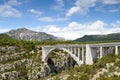 Bridge over the Verdon Gorge, canyon in France, Provence