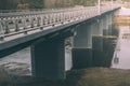 The bridge over Vilia river in Belarus Royalty Free Stock Photo