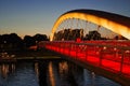 Bridge over the Vistula River in Cracow, Poland. Royalty Free Stock Photo