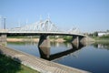 Bridge over Volga in Tver Royalty Free Stock Photo