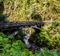 Bridge Over Wailua Nui Stream, Road to Hana, Maui, Hawaii Royalty Free Stock Photo