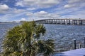 Bridge Over Water in the Panhandle of Destin, Florida Royalty Free Stock Photo