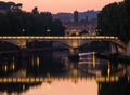 Bridge overpass in Rome Royalty Free Stock Photo