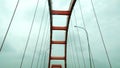 The bridge in Palembang, Indonesia is called Musi 2 with a low angle. Royalty Free Stock Photo