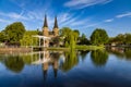 The bridge is part of the 1514 Oospoort and used to close the gate. Netherlands Canal Royalty Free Stock Photo