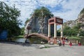 The bridge is a part of place interesting at Khao Ngoo Rock Park.