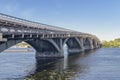 Bridge of Paton through the Dnipro River