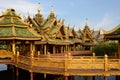 A bridge at Pavilion of the enlightened. Muang Boran, the Ancient City. Bangpoo. Samut Prakan province. Thailand Royalty Free Stock Photo