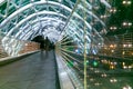 Bridge of Peace. Steel and glass construction Royalty Free Stock Photo