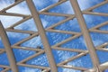 The glass roof of the Bridge of Peace in Tbilisi with the water reflection, Georgia Royalty Free Stock Photo