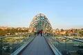 The Bridge of Peace, a Remarkable Landmark of Tbilisi, the Capital City of Georgia