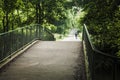 Bridge for pedestrians and bikers Royalty Free Stock Photo