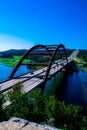 360 Bridge pennybacker bridge blue sky Royalty Free Stock Photo