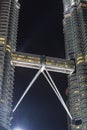 Bridge of Petronas Twin Tower, Kuala Lumpur, Malaysia Royalty Free Stock Photo