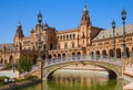 Bridge of Plaza de Espa?a, Seville, Spain Royalty Free Stock Photo