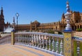 Bridge of Plaza de Espa?a, Seville, Spain Royalty Free Stock Photo