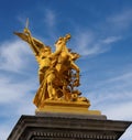 Bridge of Pont Alexandre III Royalty Free Stock Photo