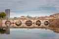 The bridge Ponte d `Augusto in Rimini, Italy