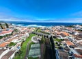 Bridge Ponte dos Oito Arcos, - Sao Miguel Island, Azores, Portugal Royalty Free Stock Photo