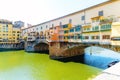 Bridge of Ponte Vecchio on the river Arno - Florence, Italy. Royalty Free Stock Photo