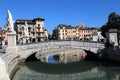 Bridge on the Prato della Valle square in Padua, Italy Royalty Free Stock Photo