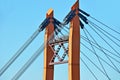 Bridge pylon Royalty Free Stock Photo