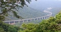 Bridge through the rain forest in Taiwan