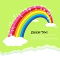 The Bridge of rainbow - love concept greeting card Royalty Free Stock Photo