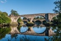 Bridge reflection in Stirling, Scotland highlands Royalty Free Stock Photo