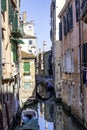 Bridge Reflections on the beautiful city of Venice, Italy Royalty Free Stock Photo