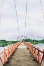 On the Bridge relax time. Royalty Free Stock Photo