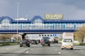 Bridge restaurant over highway A4, Hoofddorp, North Holland, Net