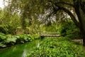 Bridge And River At Garden Of Nympha Royalty Free Stock Photo