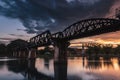 Bridge River Kwai. Royalty Free Stock Photo