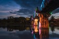 Bridge River Kwai. Royalty Free Stock Photo