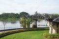 Bridge of the River Kwai is known as the Death Railway Royalty Free Stock Photo