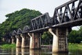 Bridge of the River Kwai is known as the Death Railway Royalty Free Stock Photo
