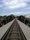 Bridge on the River Kwai Royalty Free Stock Photo
