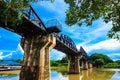 Bridge River Kwai Thailand . Royalty Free Stock Photo