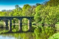 A bridge on the river Lune near Lancaster. Royalty Free Stock Photo