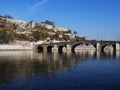 Bridge With River Meuse in Namur Royalty Free Stock Photo