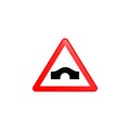 Bridge road sing icon. Element of road signs icon for mobile concept and web apps. Colored Bridge road sing icon can be used for w