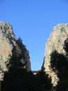 Bridge and Rockscape in gorge