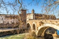 Bridge in Rome Royalty Free Stock Photo