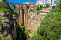 Bridge of Ronda, one of the most famous white villages of Malaga, Andalusia, Spain Royalty Free Stock Photo