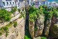 Bridge of Ronda, one of the most famous white villages of Malaga, Andalusia, Spain Royalty Free Stock Photo