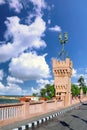 Bridge in Royal Park Montazah, Alexandria. Royalty Free Stock Photo