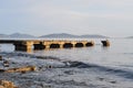 Bridge Ruins In The Sea